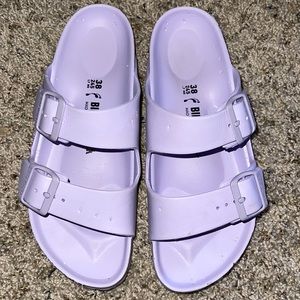 Birkenstock light purple sandals